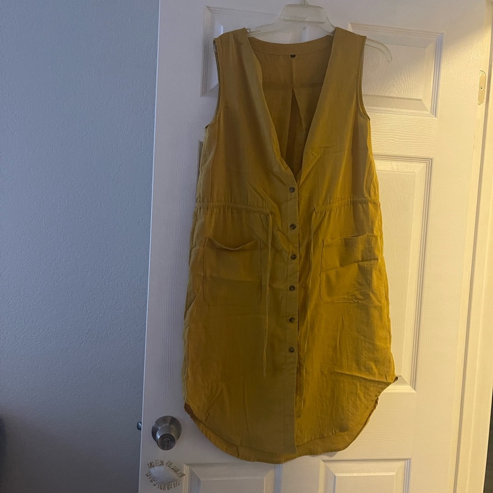 Mustard yellow dress